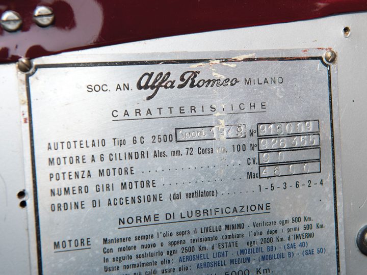 Alfa Romeo 6C 2500 Sport Cabriolet - 1948